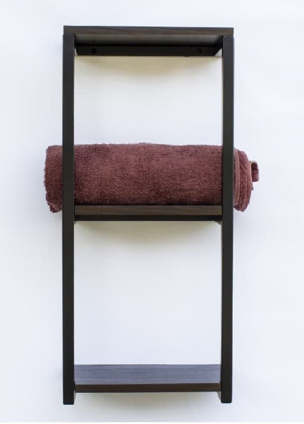 Настенная полка для полотенец в ванную комнату ручная работа 3 яруса 50х20х17 см (473428-Prob) Unbranded (254671648)
