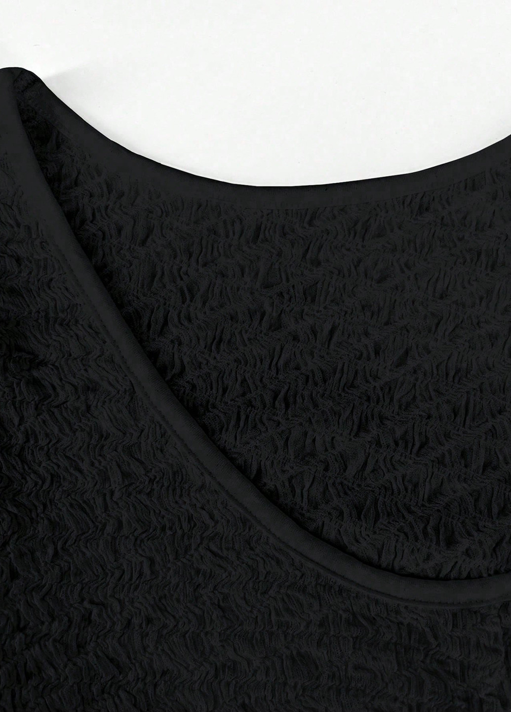 Чорна кежуал сукня а-силует, з відкритою спиною SHEIN однотонна