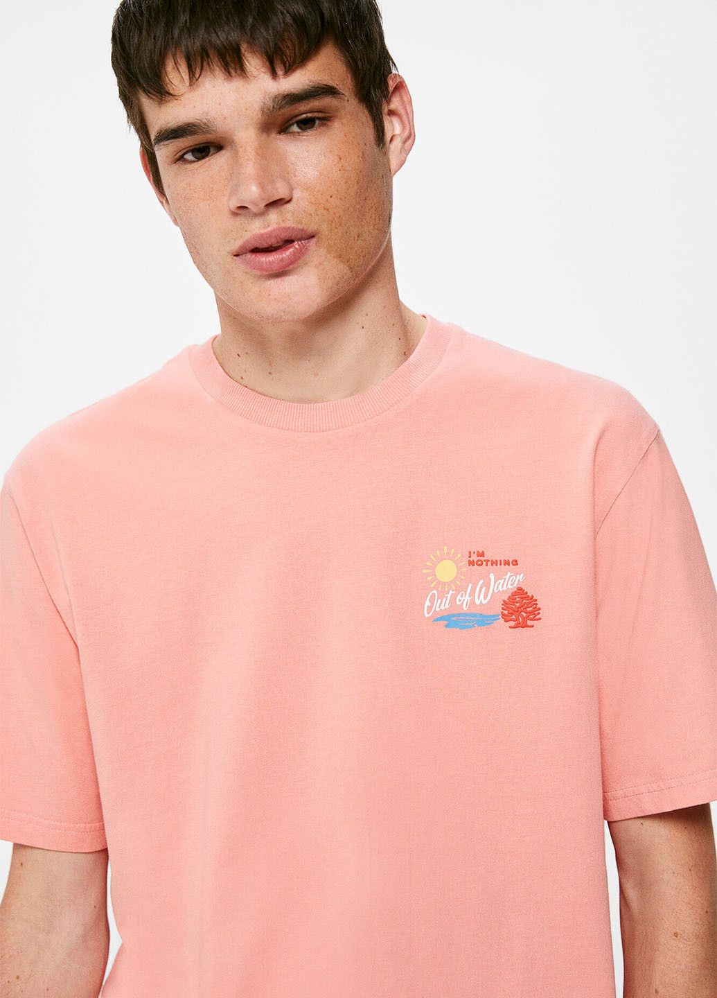 Персикова футболка Springfield