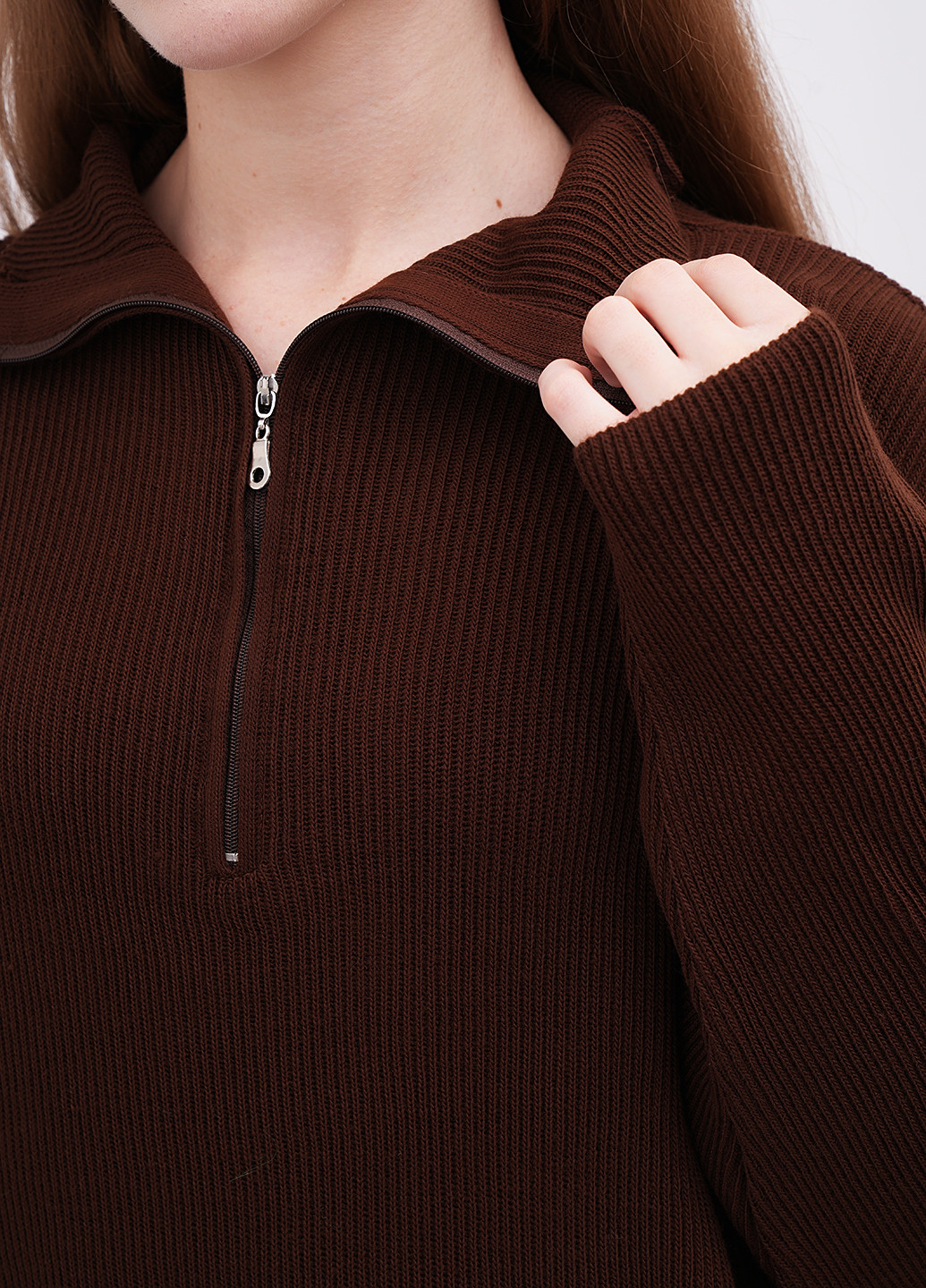 Коричневый демисезонный свитер EQUILIBRI