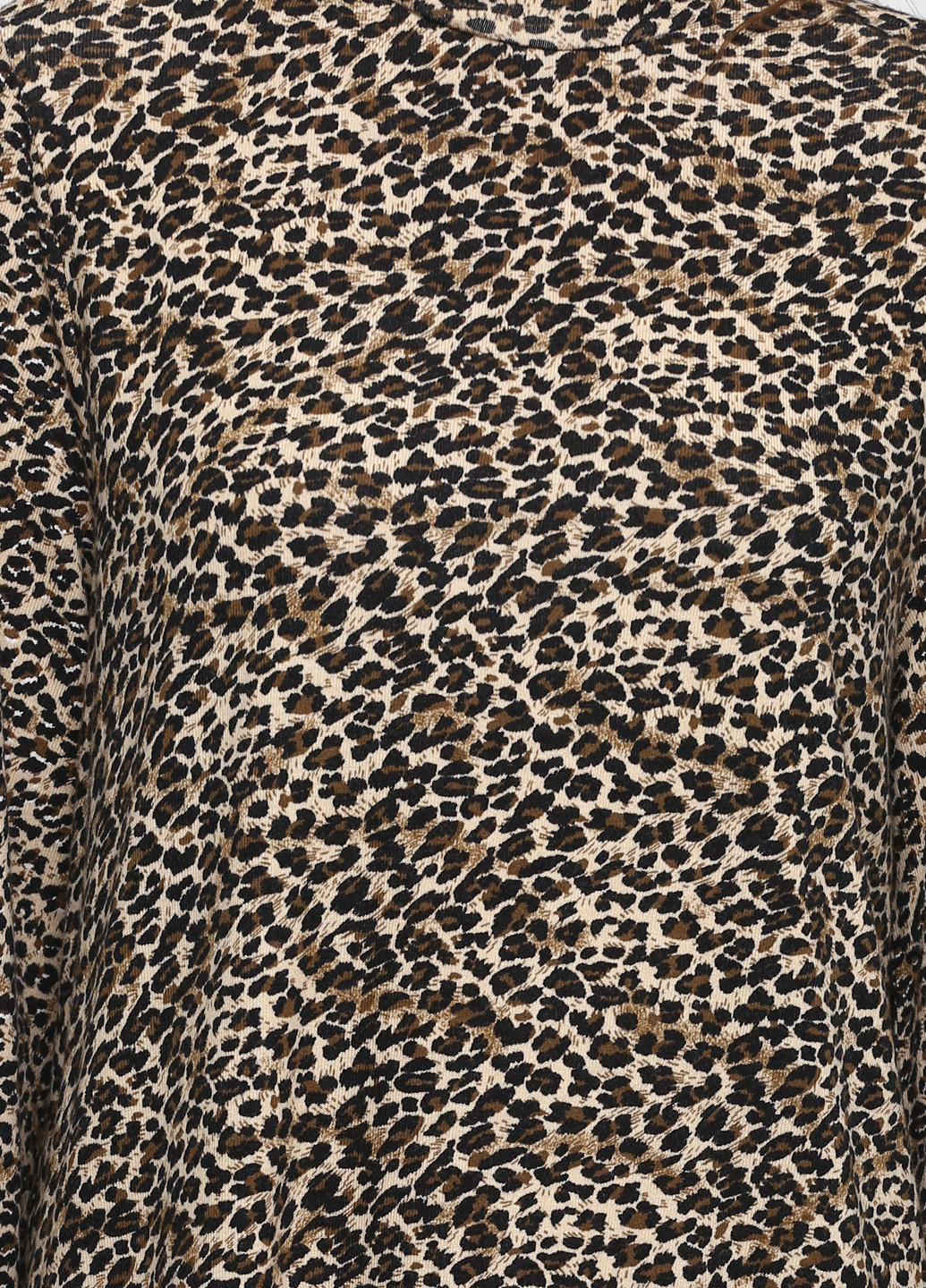 Комбинированное кэжуал платье BRANDTEX COPENHAGEN леопардовый
