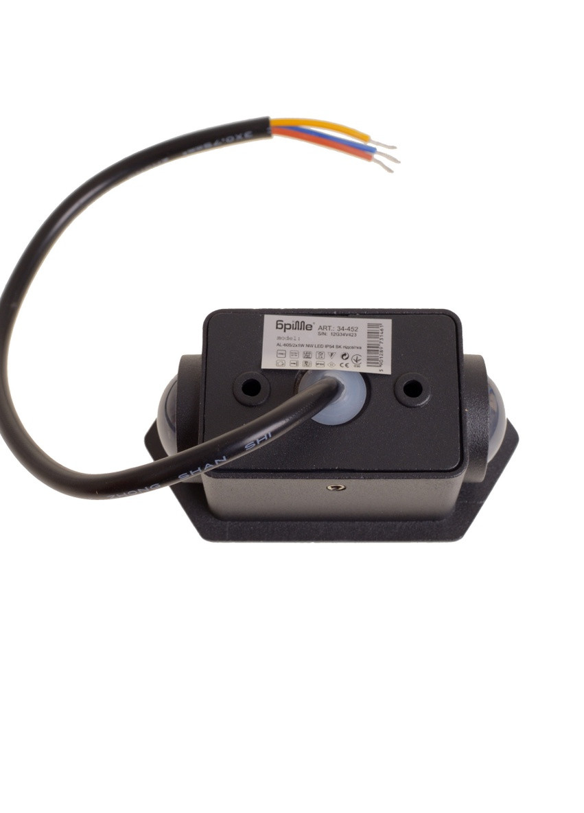 Подсветка AL-605/2х1W NW LED IP54 BK Brille (253965302)