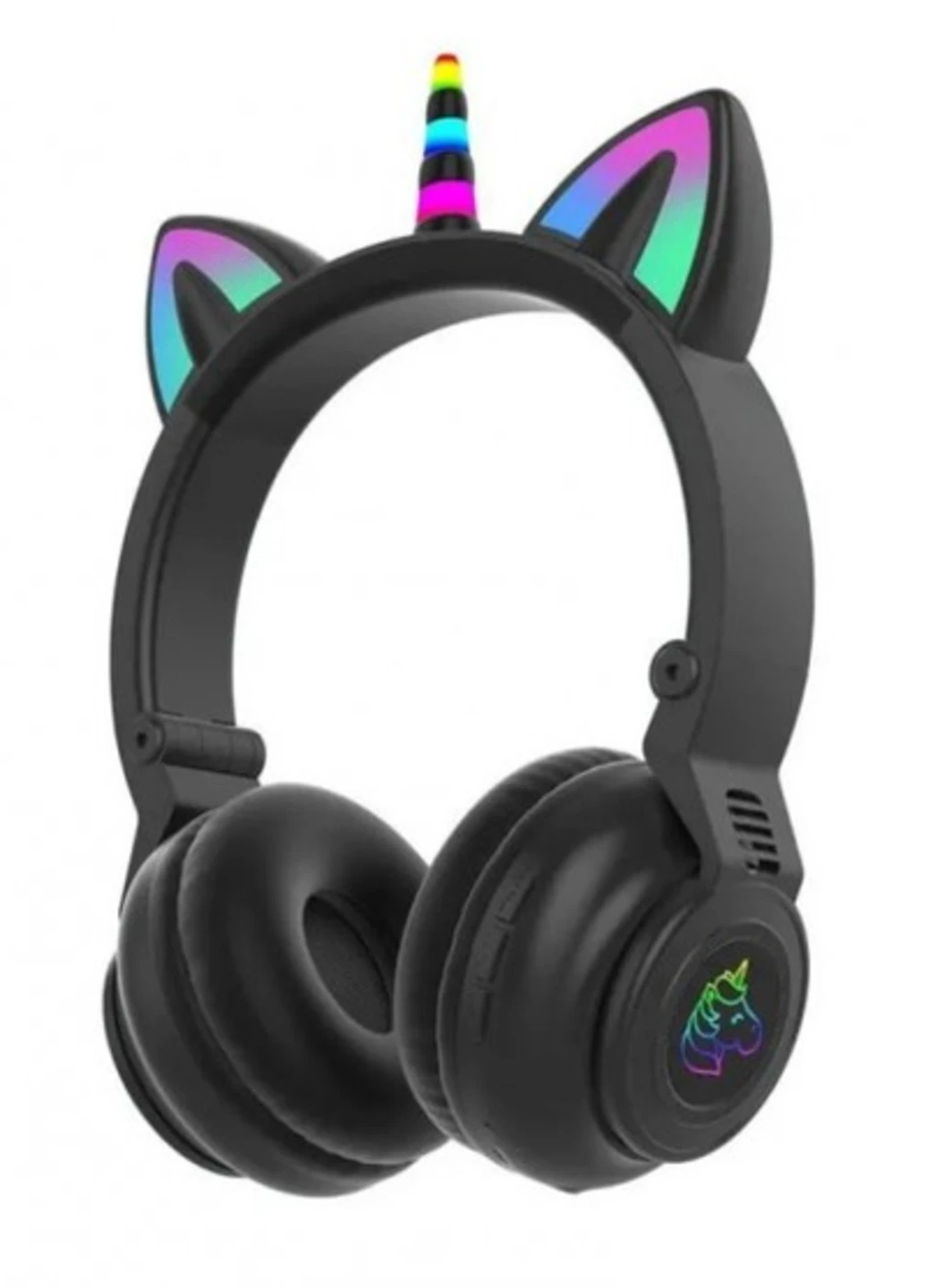 Навушники дитячі бездротові Bluetooth Cat Ear STN-27 LED Єдиноріг + котячі вушка з підсвічуванням Art (253773024)