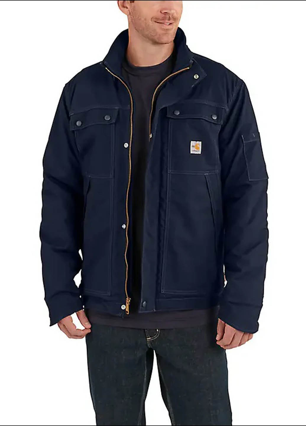 Темно-синя демісезонна куртка Carhartt