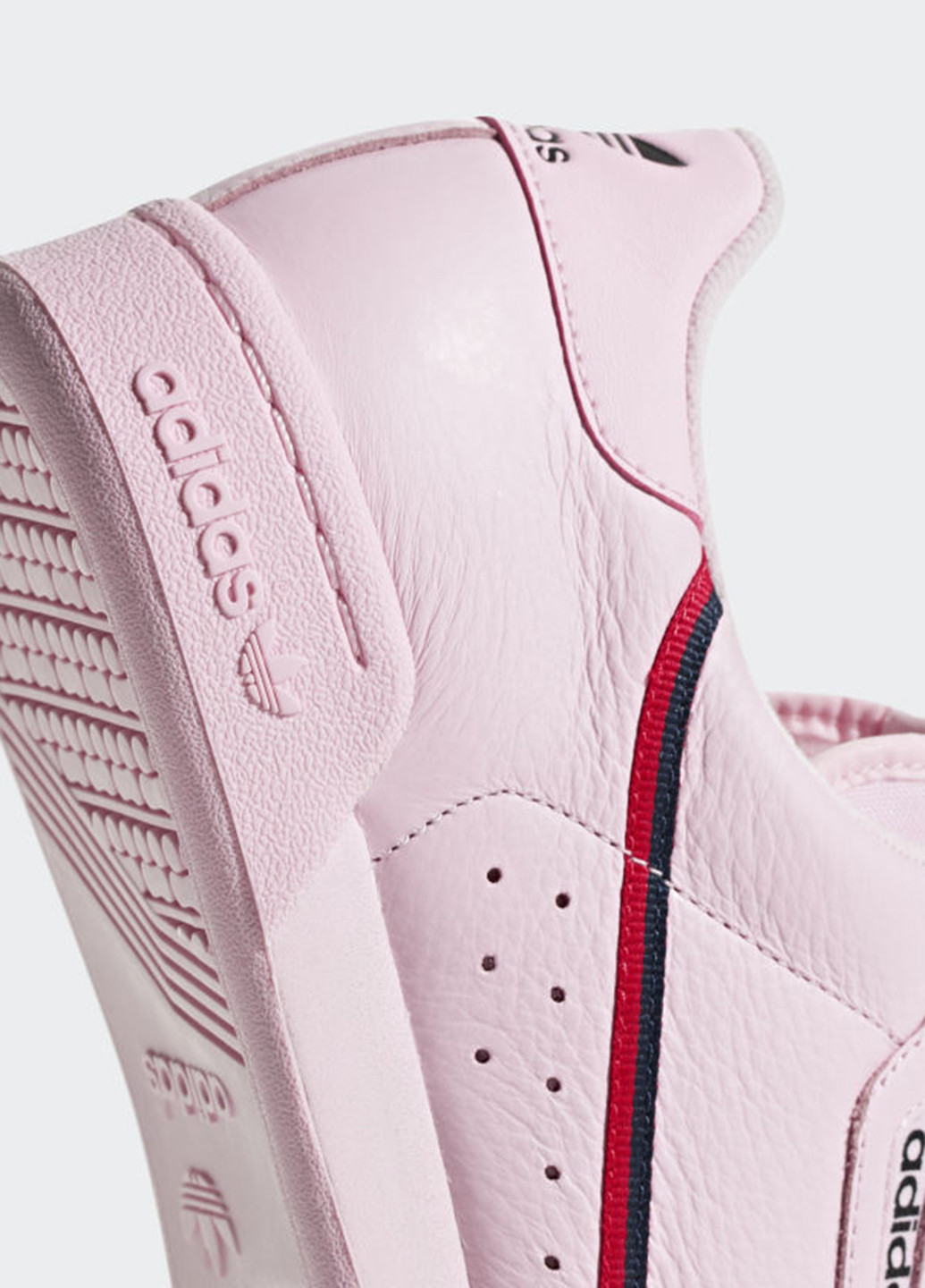 Розовые демисезонные кроссовки adidas Continental 80