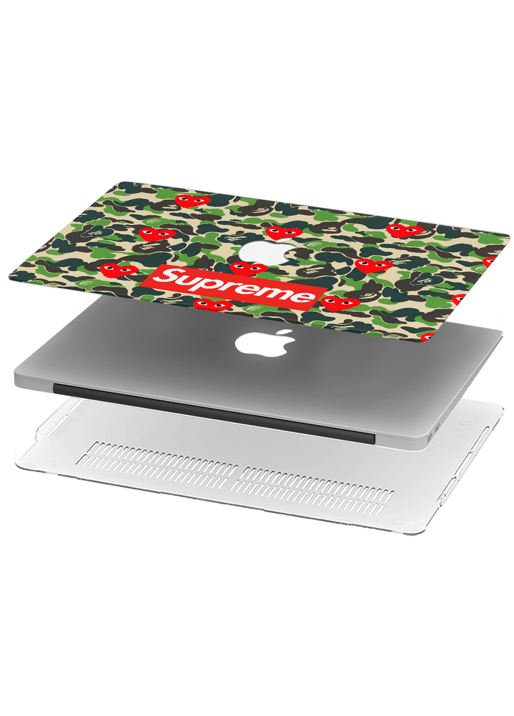 Чехол пластиковый для Apple MacBook Air 13 A1932 / A2179 / A2337 Бейп (Bape) (9656-1898) MobiPrint (218539787)