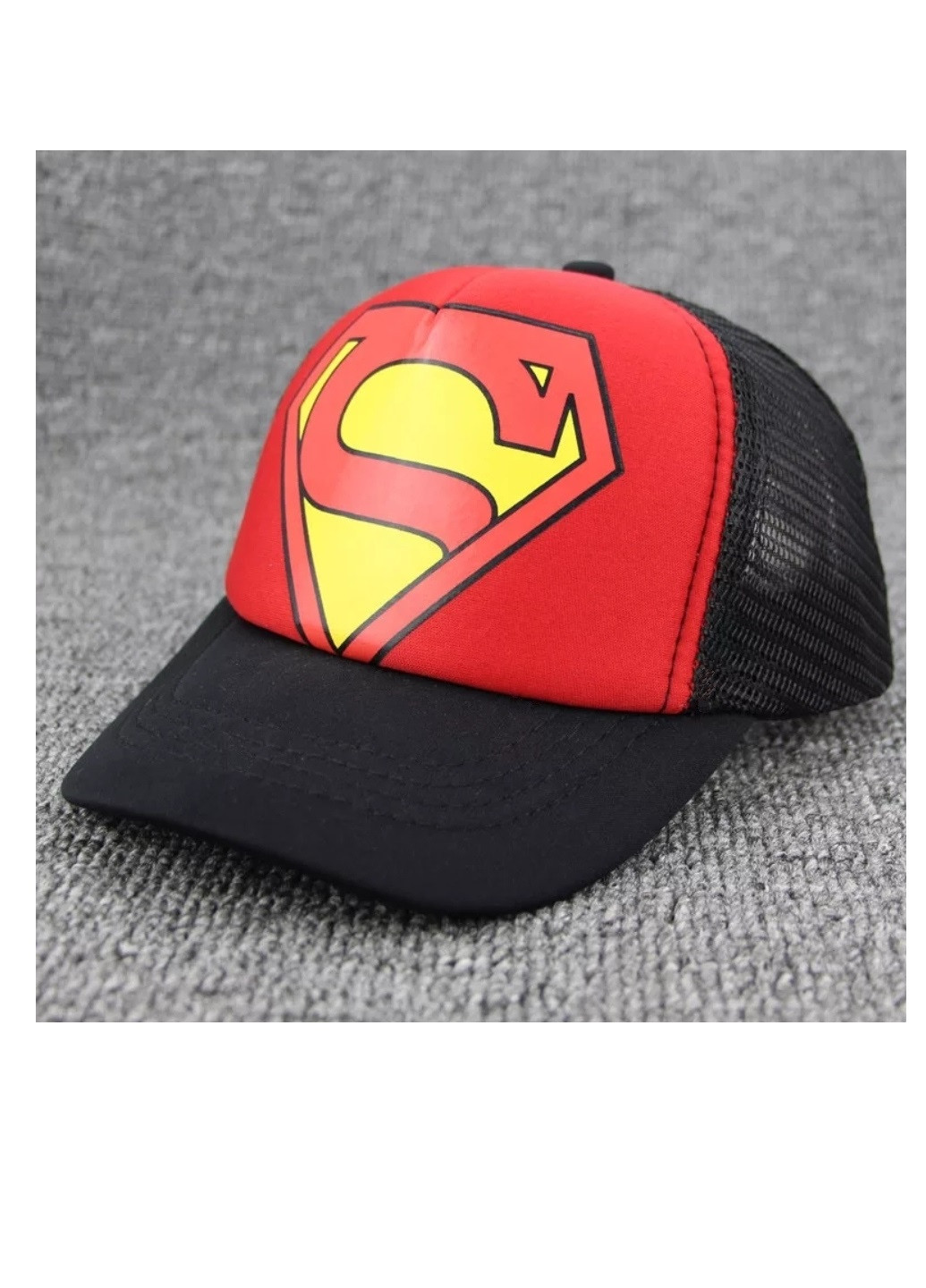 Дитяча кепка Тракер Супермен Superman з сіточкою унісекс Чорний NoName (250441802)