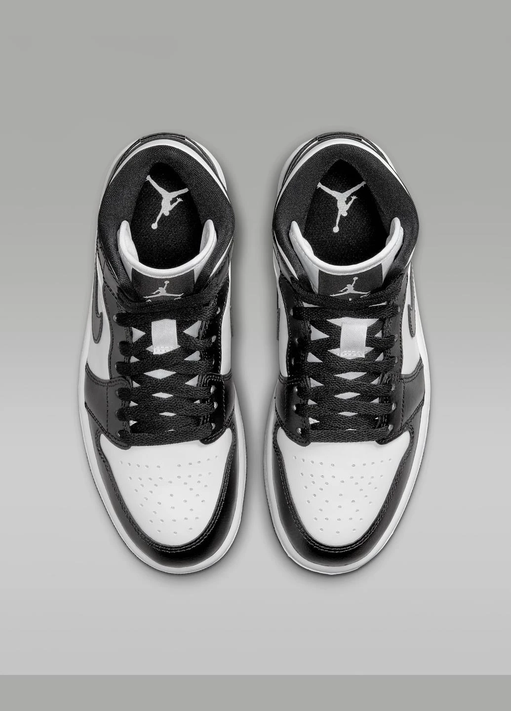 Кроссовки DV0991-101 Jordan Air 1 Mid Shoes чорно-білі демісезони (317231426)