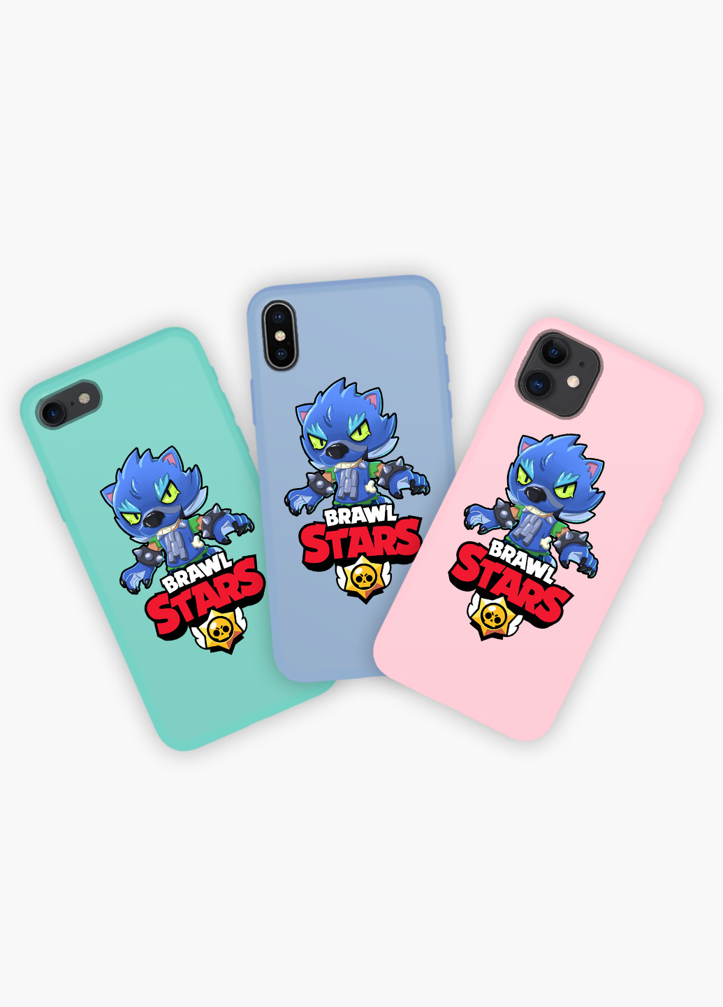 Чохол силіконовий Apple Iphone 8 Леон Вовк Бравл Старс (Leon Wolf Werewolf Brawl Stars) (6151-1014) MobiPrint (219288522)