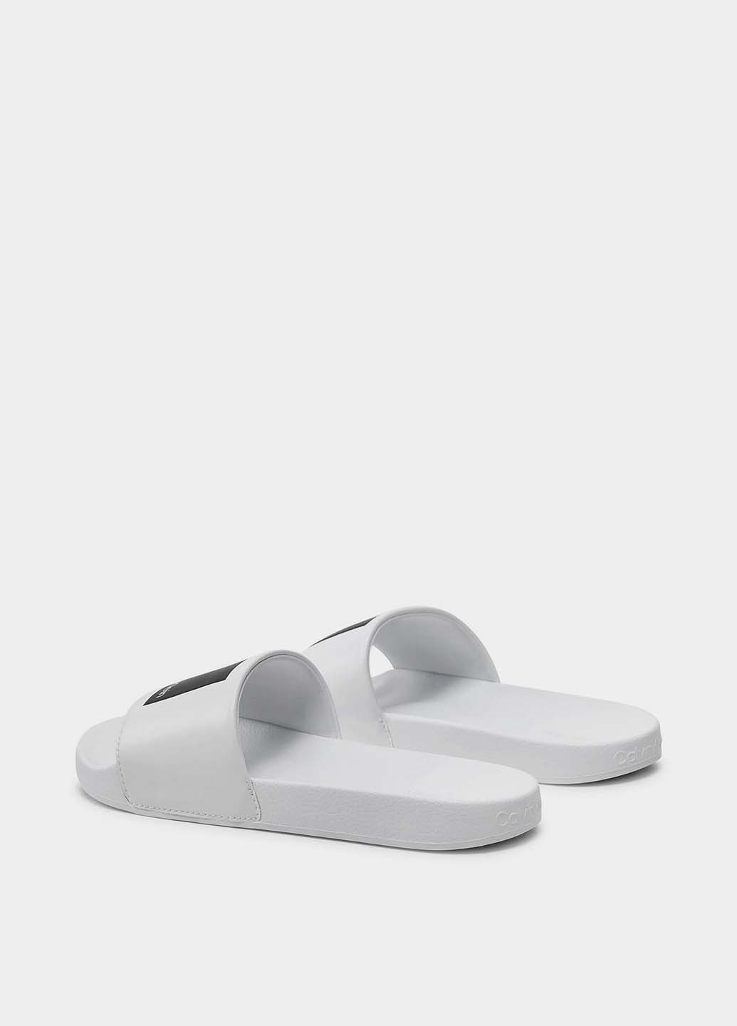 Белые кэжуал шлепанцы Calvin Klein