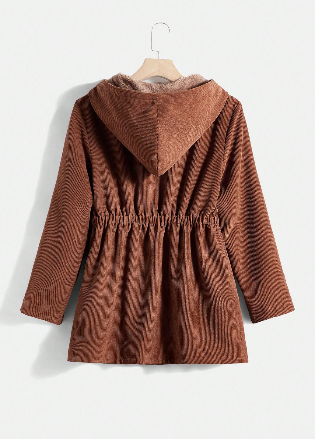 Коричнева демісезонна куртка SHEIN