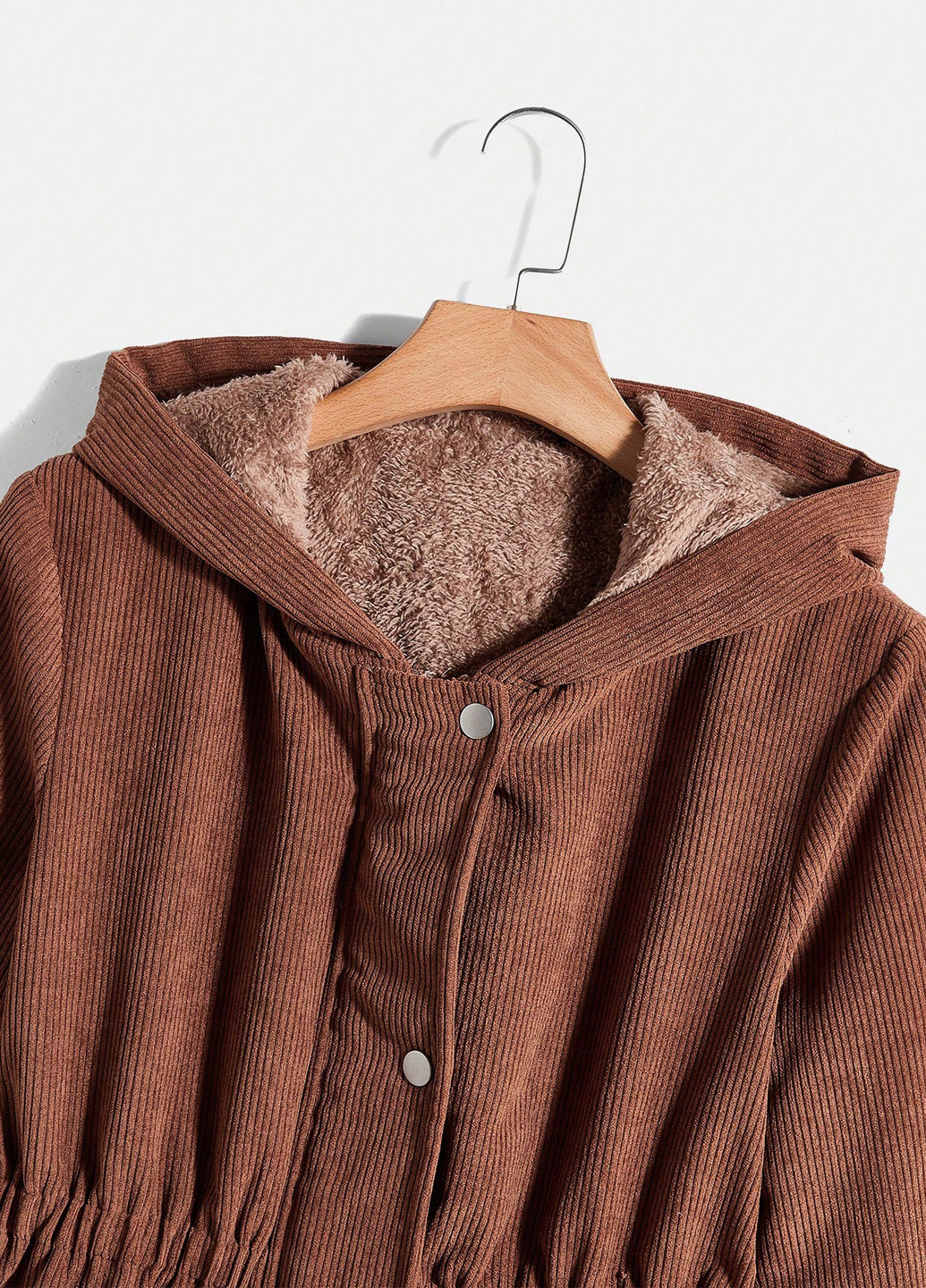 Коричнева демісезонна куртка SHEIN