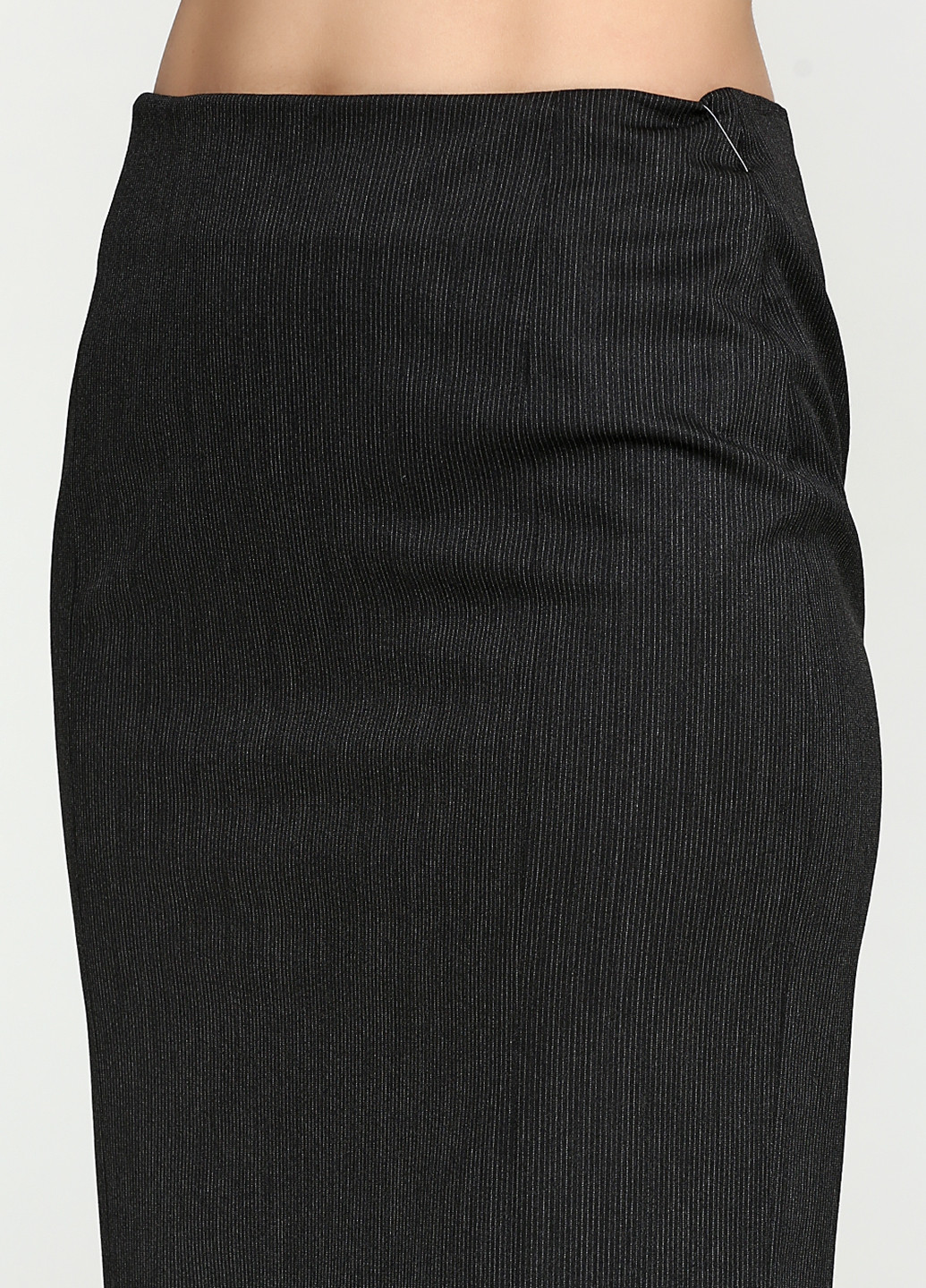 Темно-серая кэжуал в полоску юбка Stefanie L мини
