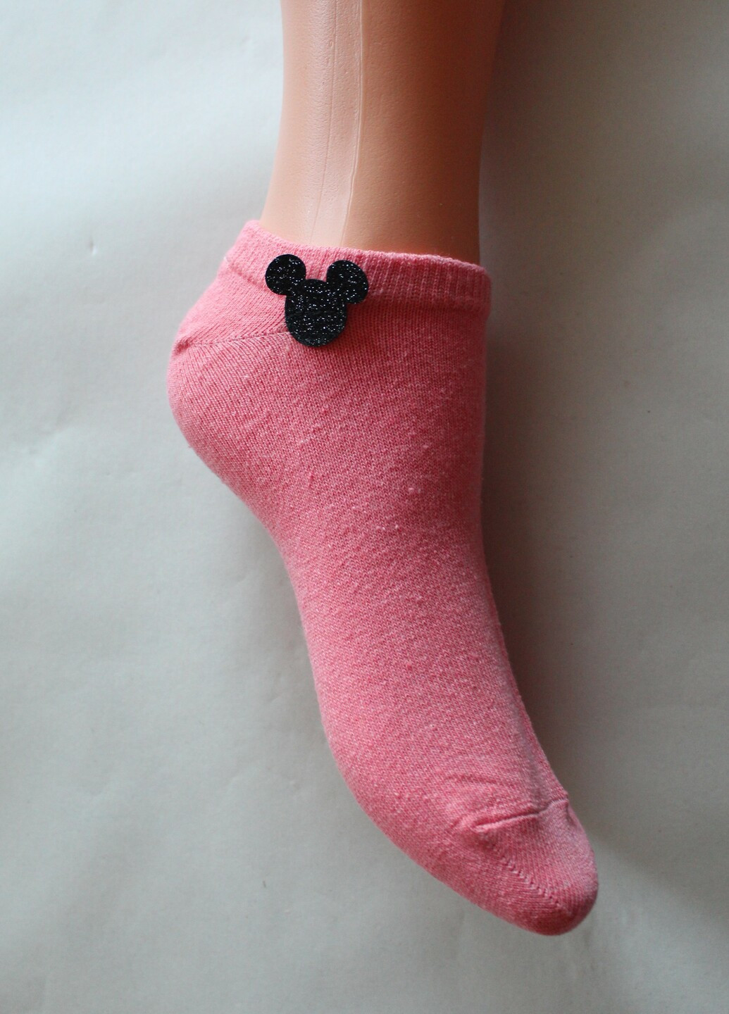 Персиковые носки демисезонные ультракороткие Siela однотонные (252941981)