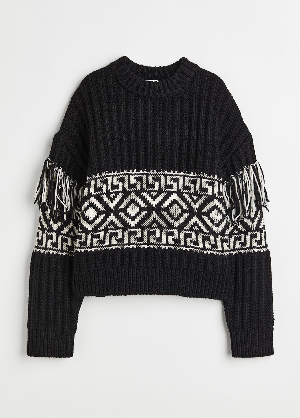 Чорний зимовий джемпер зимовий H&M