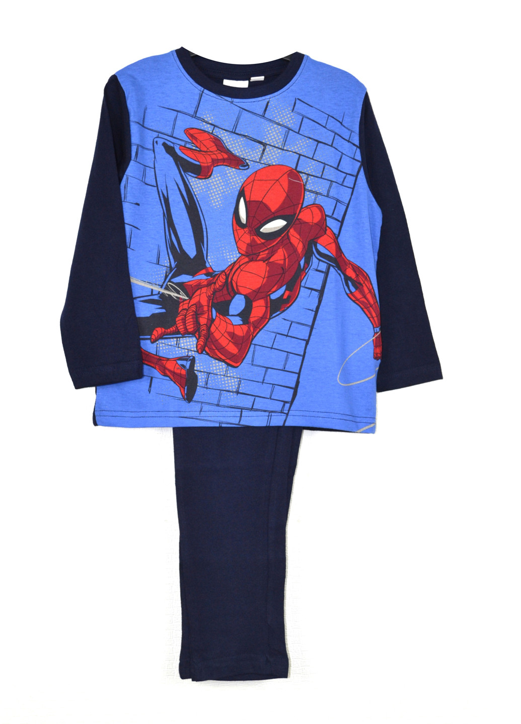 Синяя всесезон пижама (кофта, брюки) Marvel