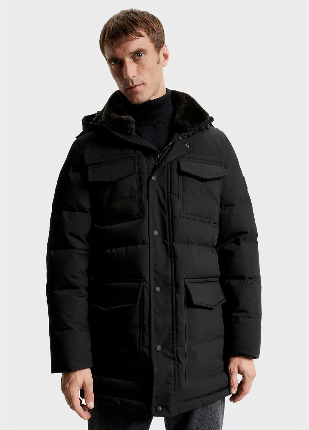 Чорна зимня куртка Tommy Hilfiger