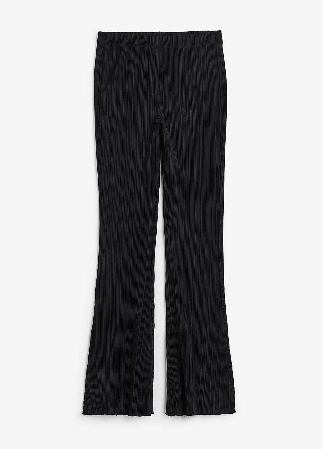 Черные кэжуал летние клеш брюки H&M