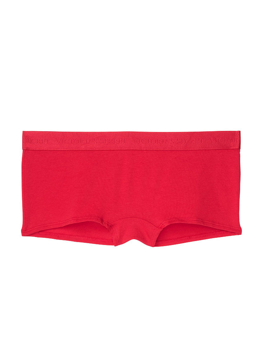 Трусики Victoria's Secret трусики-шорти однотонні червоні повсякденні трикотаж