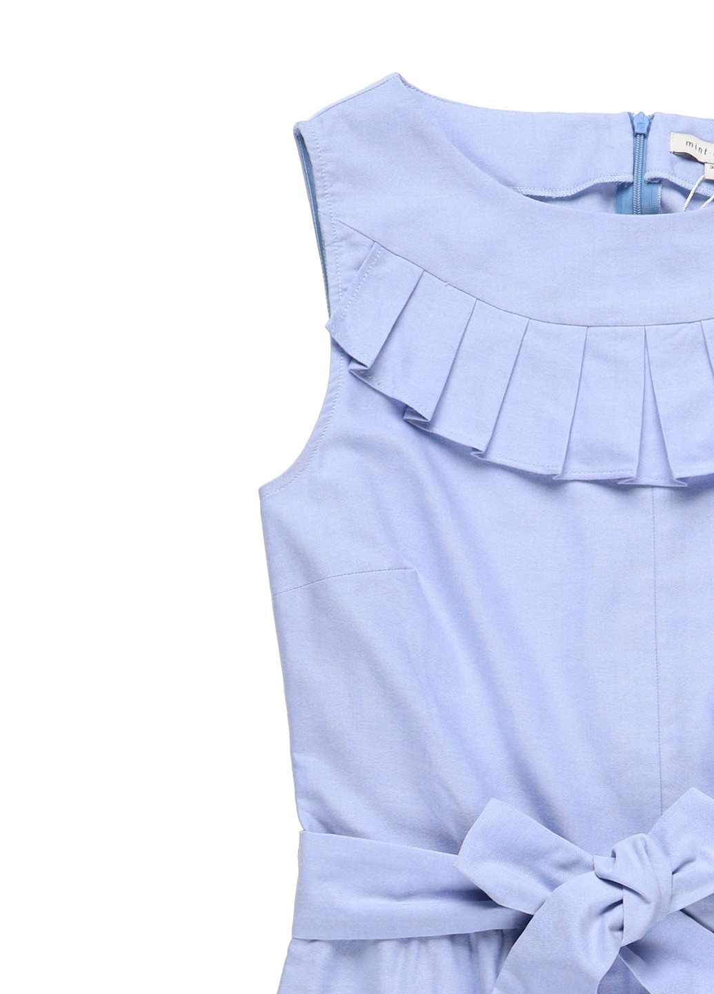 Комбінезон MINT&BERRY комбінезон-брюки однотонний блакитний кежуал бавовна