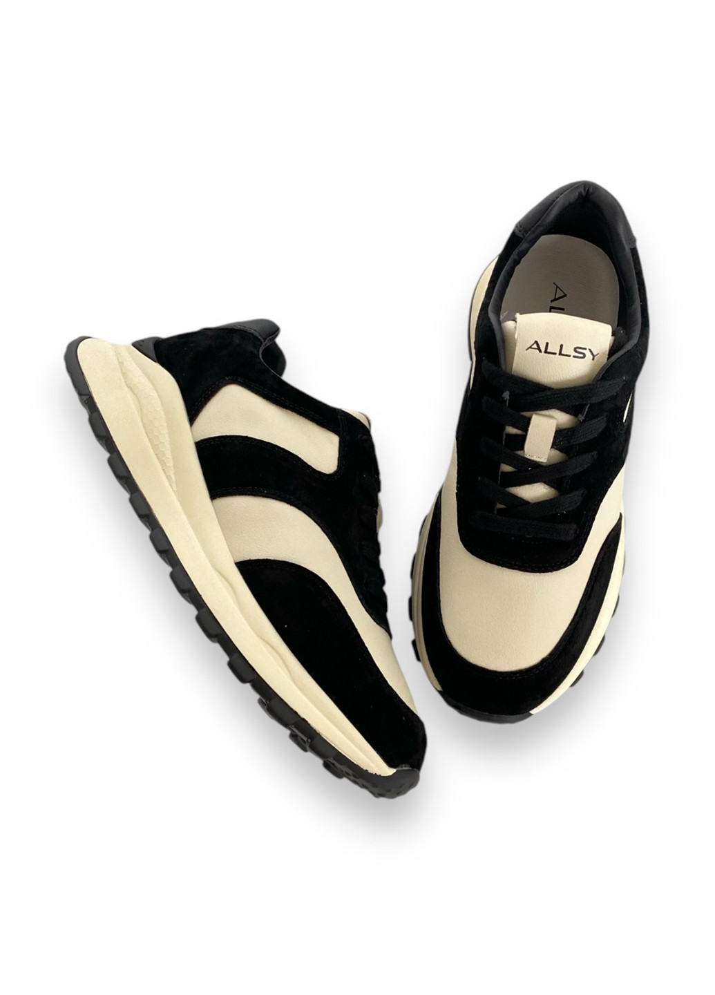 Кроссовки ALLSY чёрно-белые демисезоны (303057095)