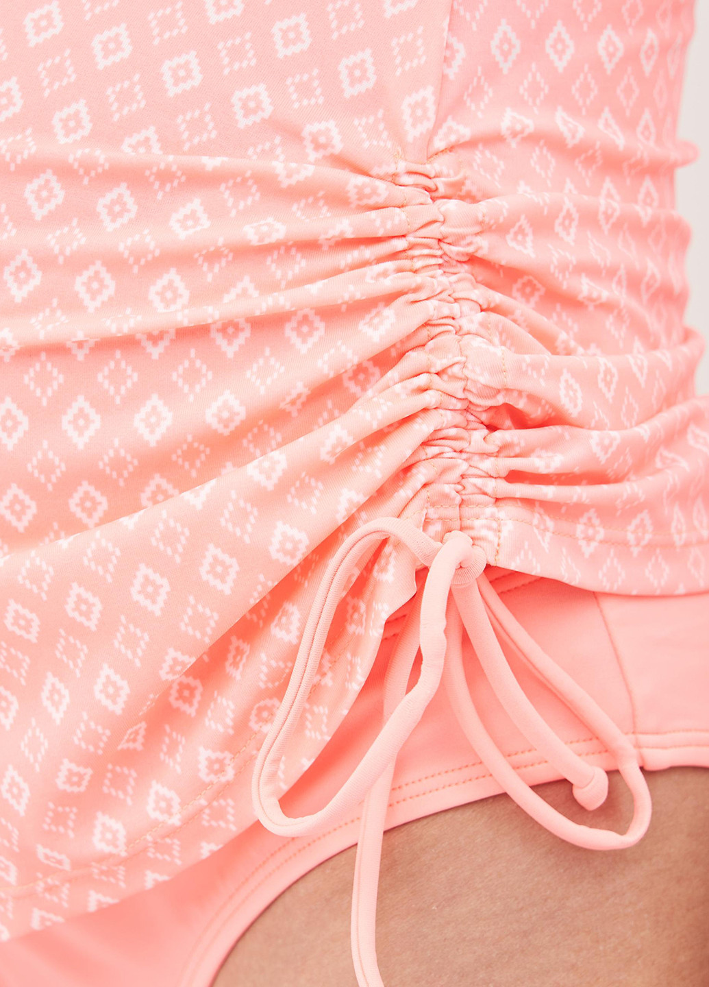 Розовый летний купальник для беременных (топ, трусы) танкини C&A