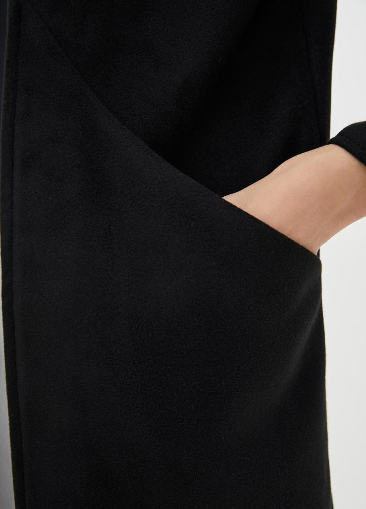 Чорне демісезонне Жіночий кардиган-пальто з кашеміру Merian Podium