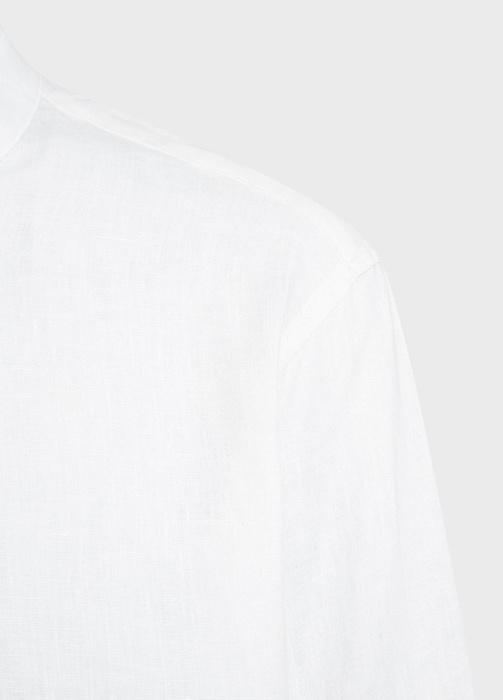 Белая кэжуал, классическая рубашка однотонная PRPY