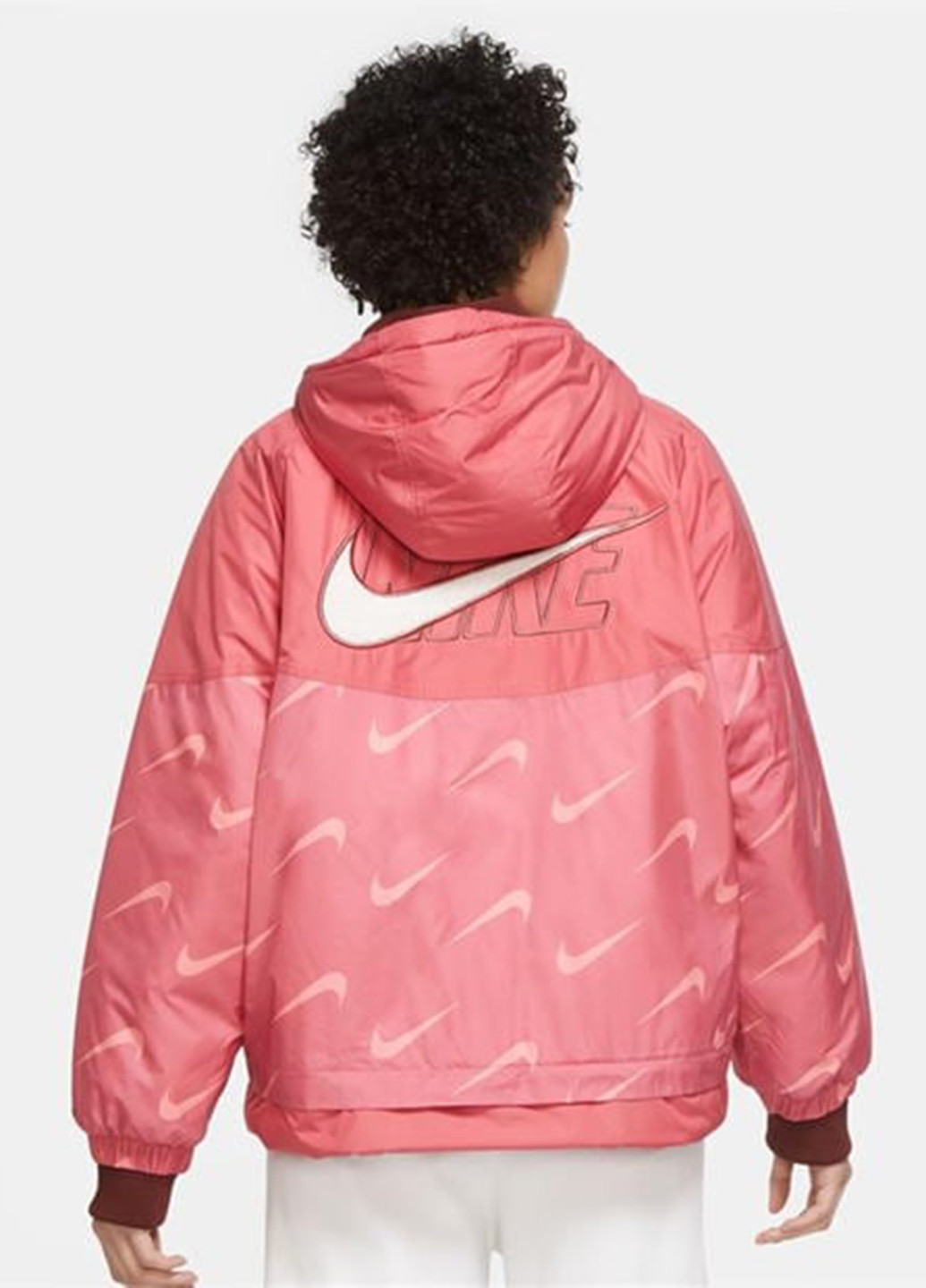 Коралловая демисезонная куртка Nike