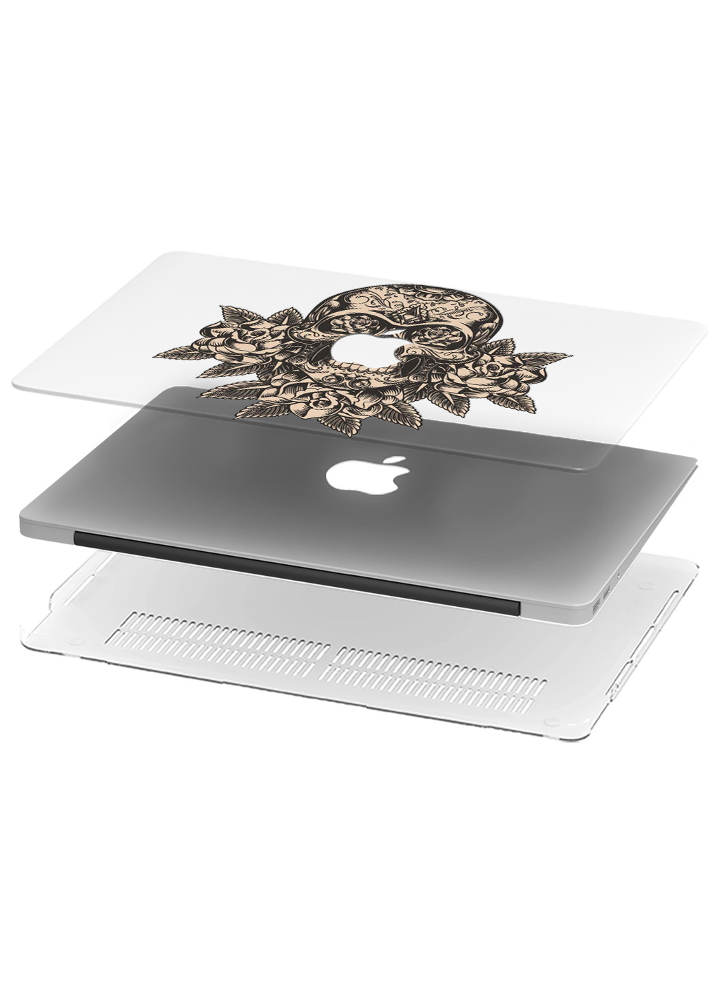 Чехол пластиковый для Apple MacBook 12 A1534 / A1931 Череп (Skull) (3365-1763) MobiPrint (218508595)