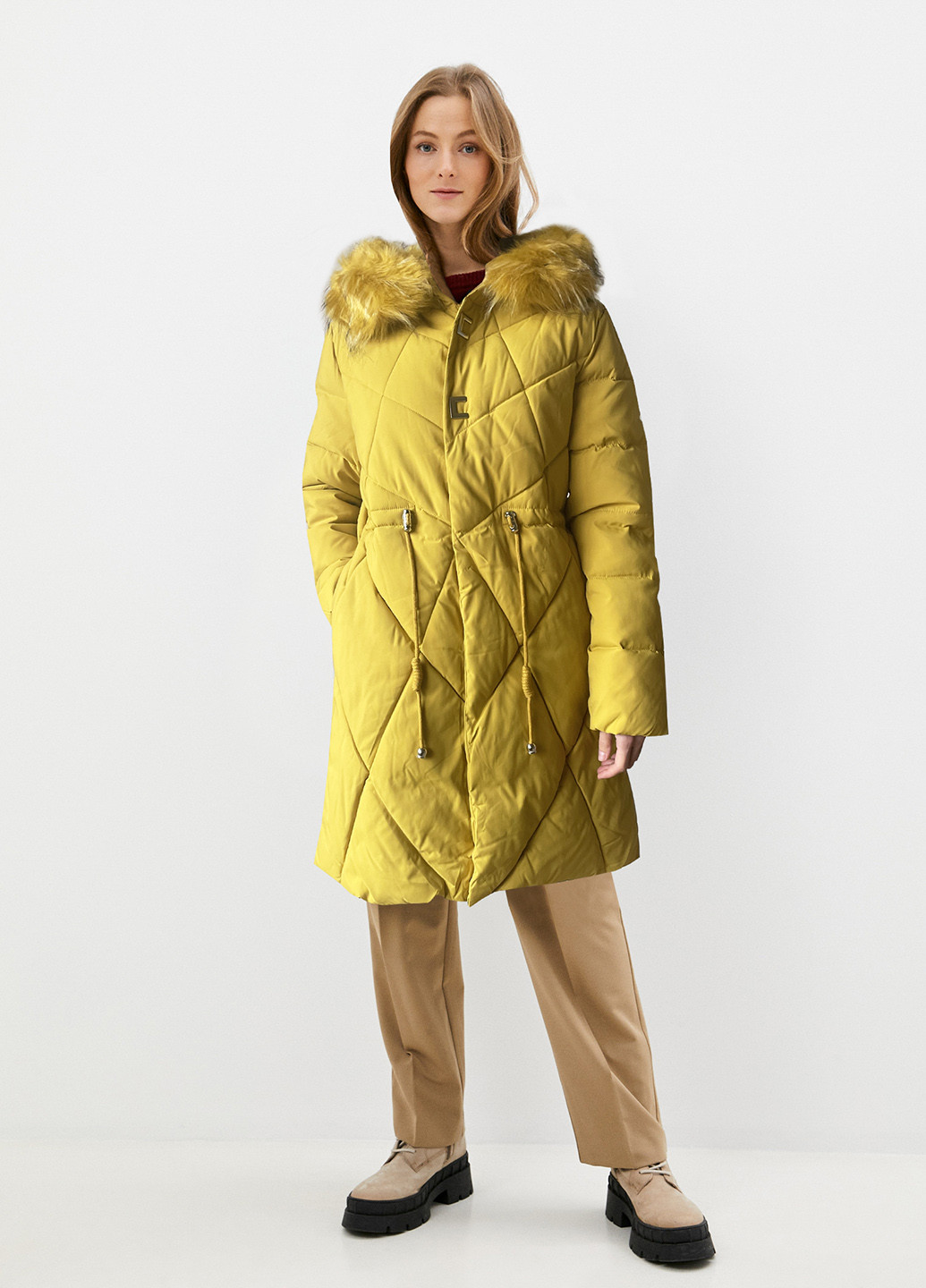 Желтая зимняя куртка Monte Cervino