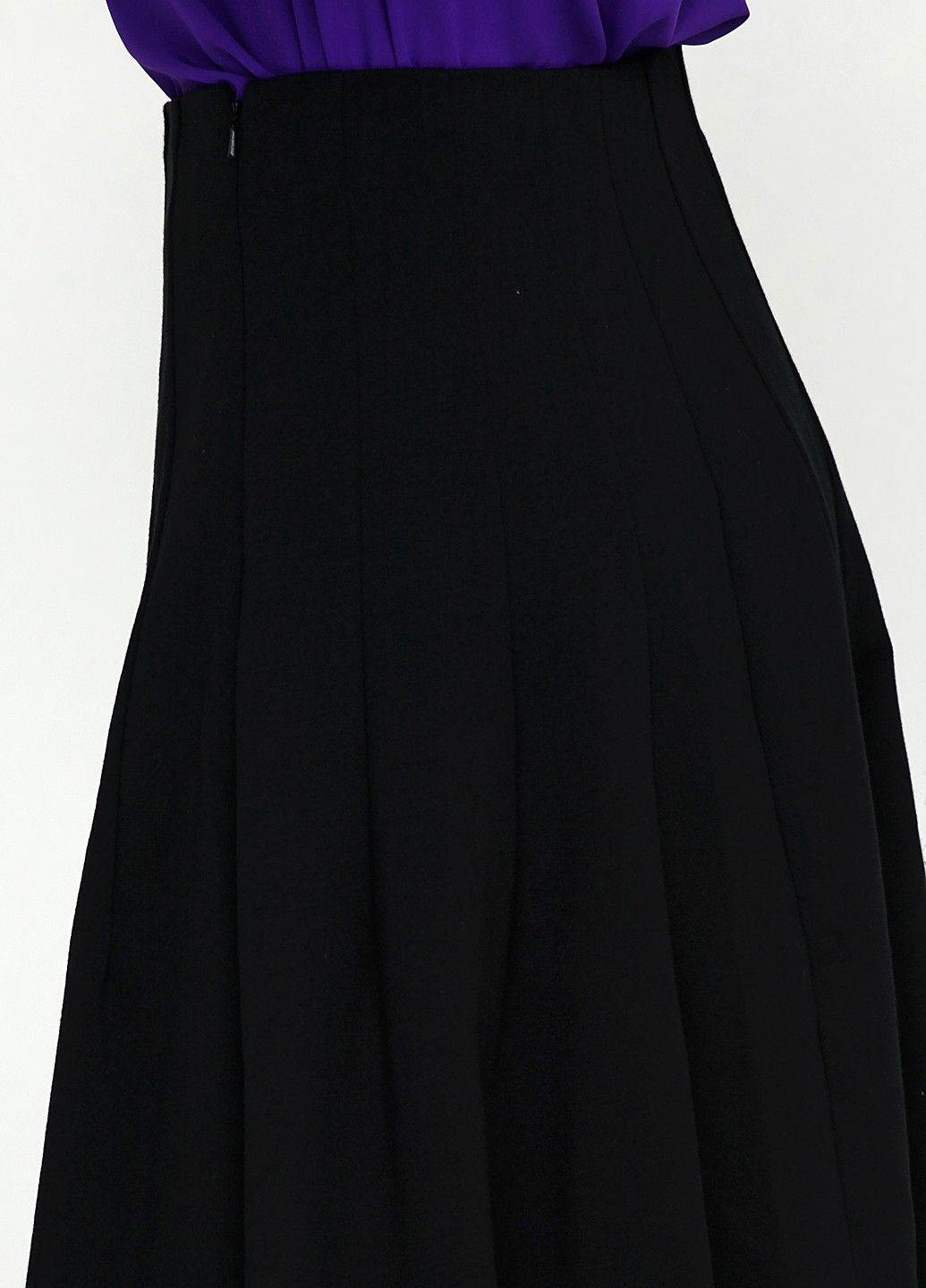 Черная офисная однотонная юбка Ralph Lauren клешированная