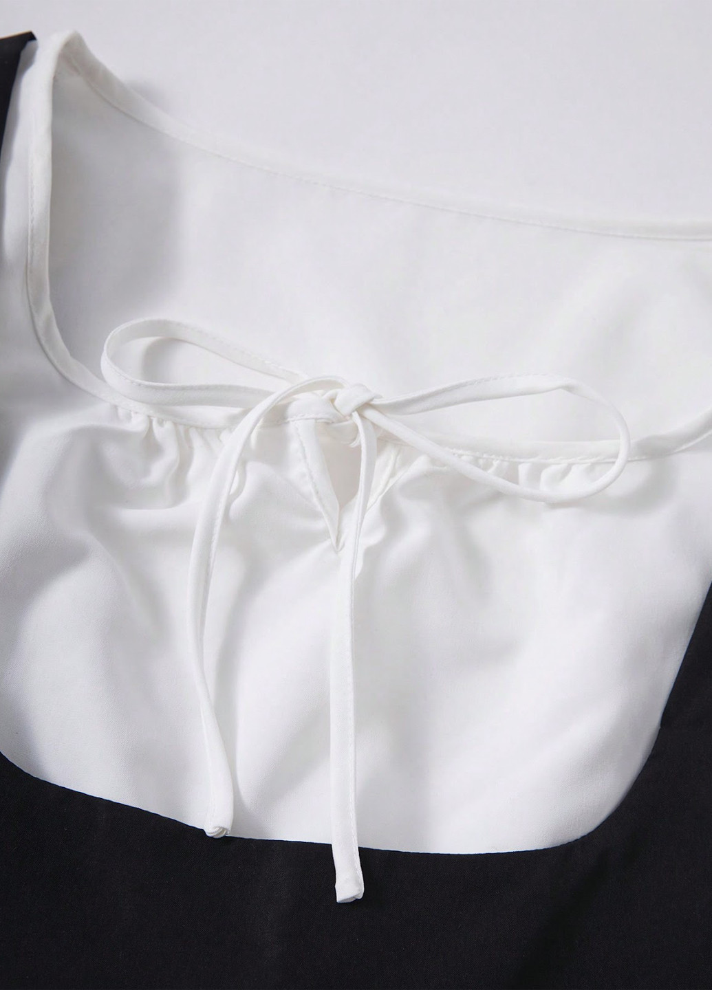 Черно-белое кэжуал платье клеш SHEIN колор блок