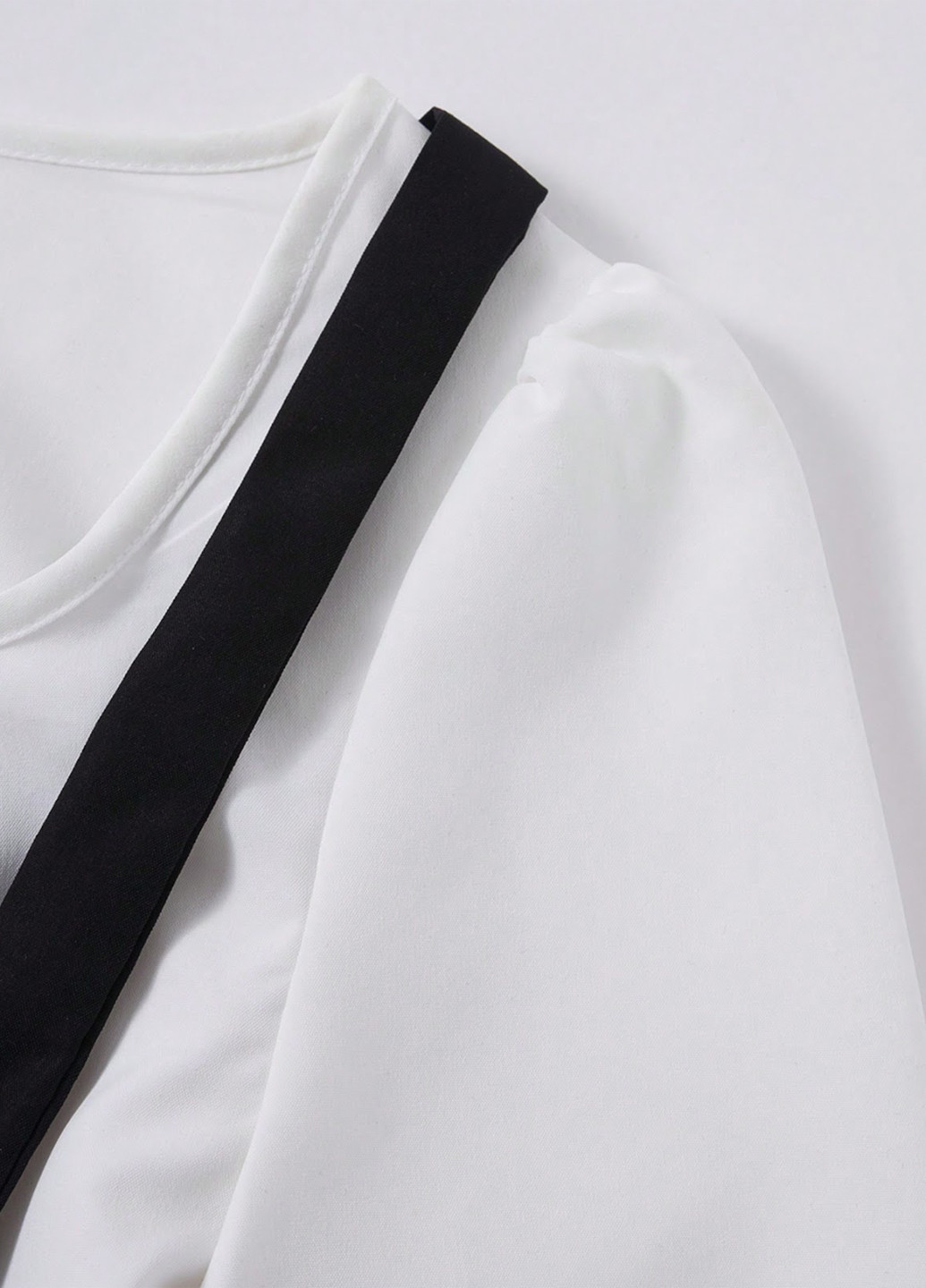 Черно-белое кэжуал платье клеш SHEIN колор блок