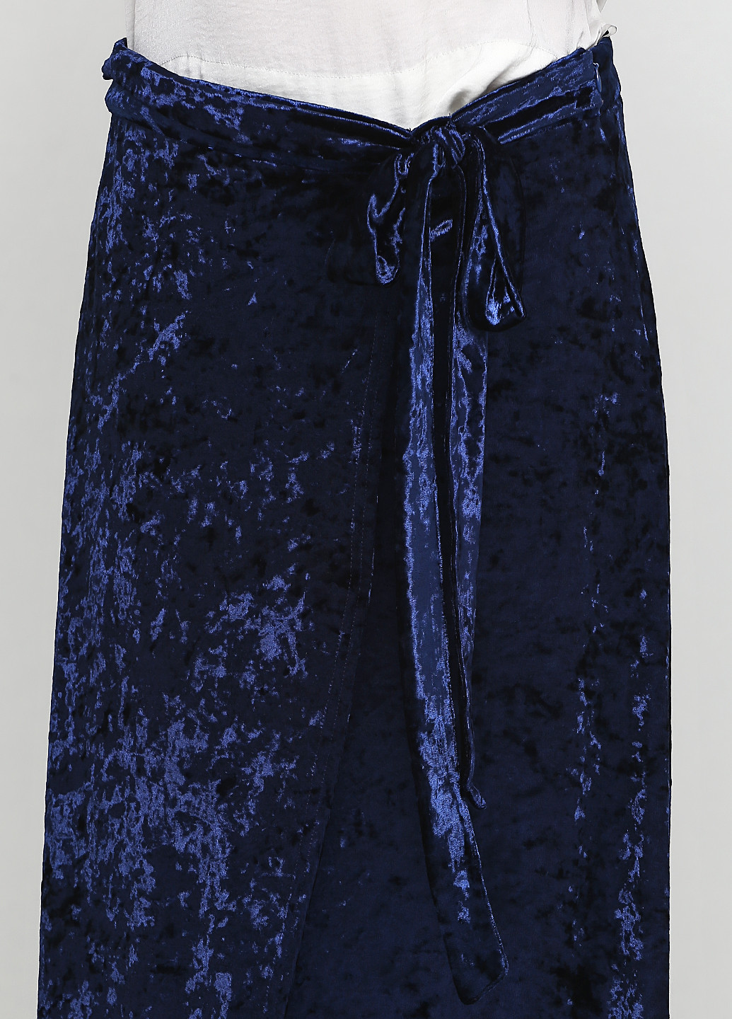 Синяя кэжуал однотонная юбка Francesca`s