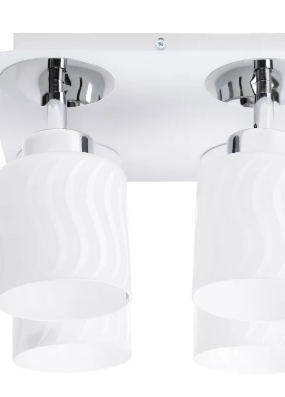 Светильник спот поворотный потолочный накладной HTL-168/4 E27 WH Brille (253893747)