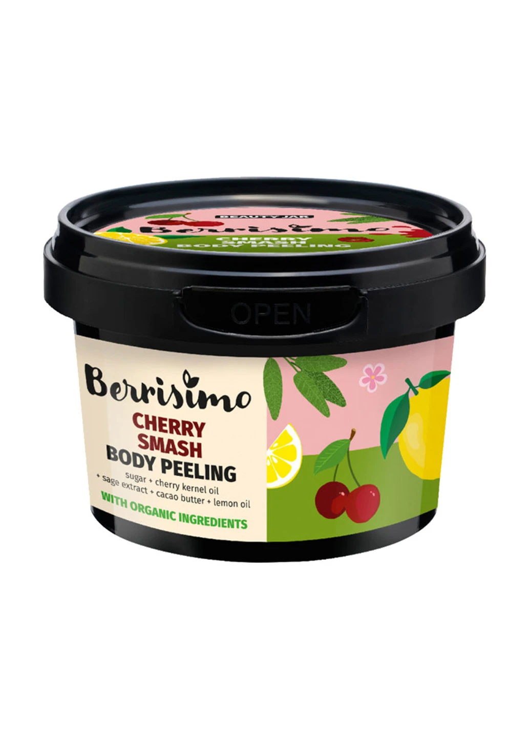 Пілінг для тіла Cherry Smash Berrisimo 300 г Beauty Jar (251853486)
