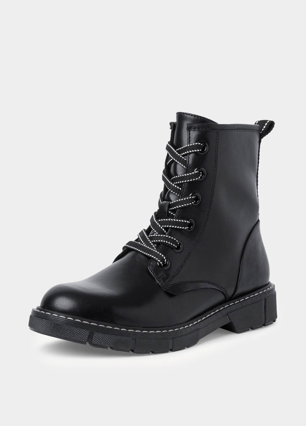 Осенние ботинки берцы Marco Tozzi со шнуровкой из искусственной кожи