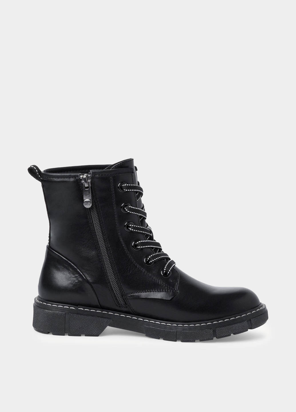 Осенние ботинки берцы Marco Tozzi со шнуровкой из искусственной кожи