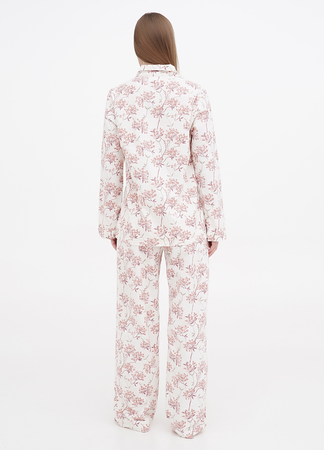 Молочная всесезон пижама (рубашка, брюки) рубашка + брюки Garnet Hill