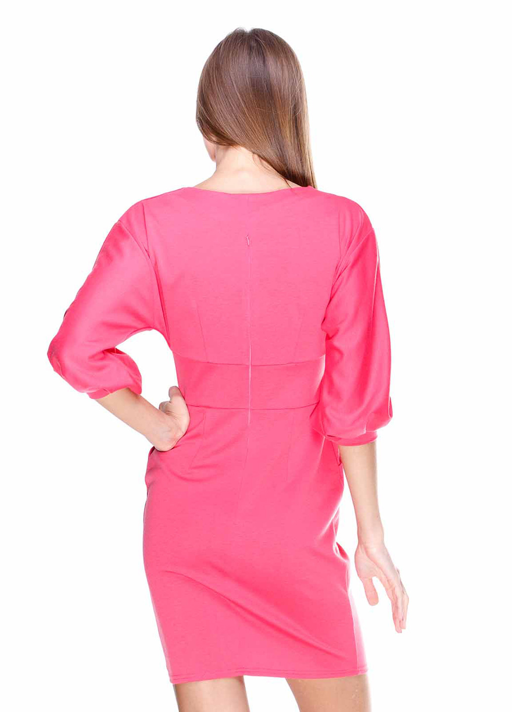 Рожева кежуал сукня футляр Vergans однотонна