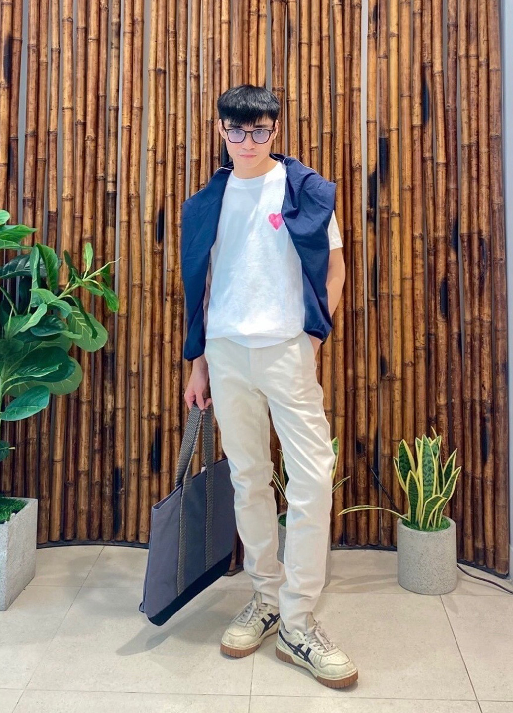 Синя демісезонна куртка Uniqlo