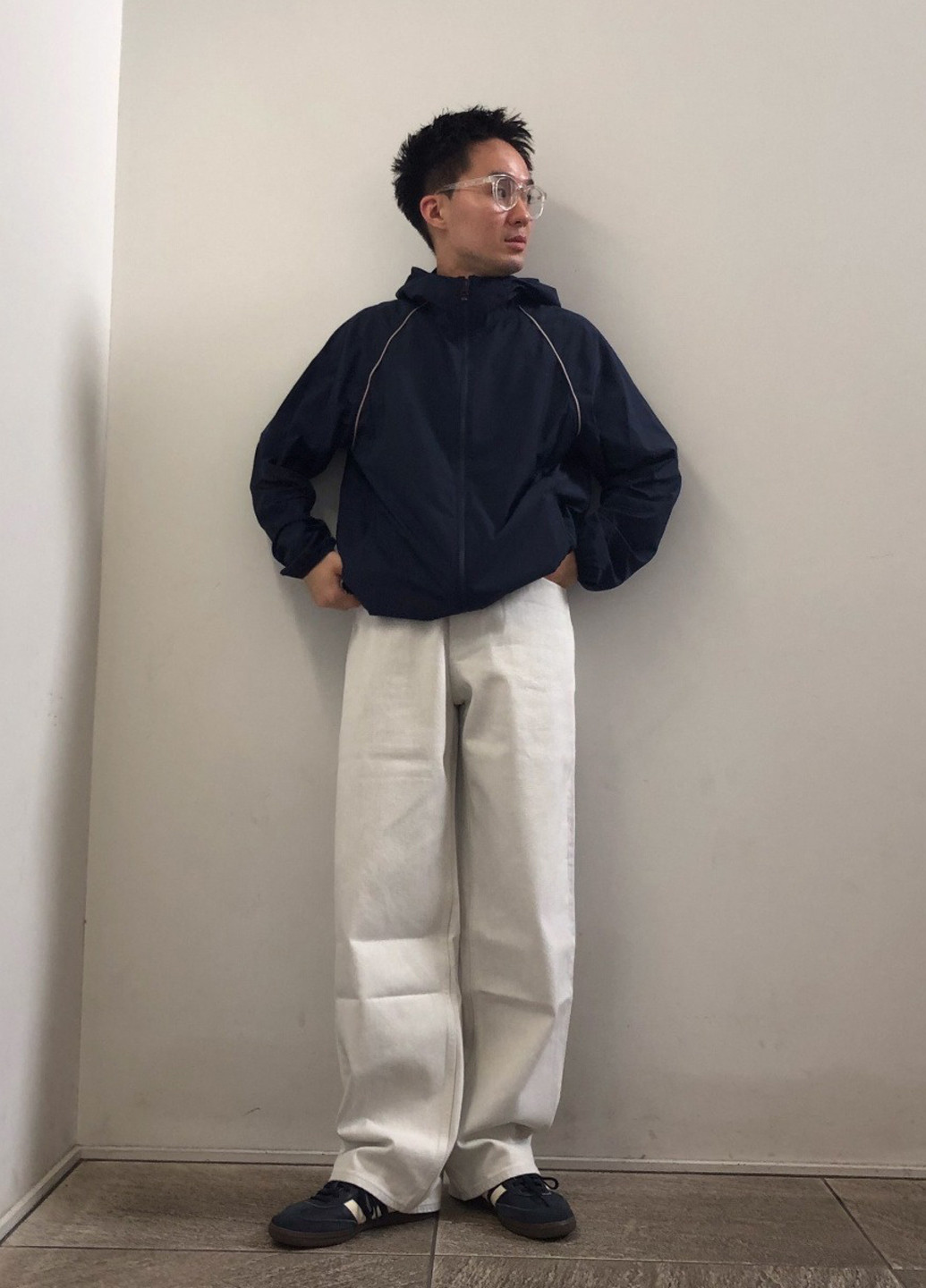 Синя демісезонна куртка Uniqlo