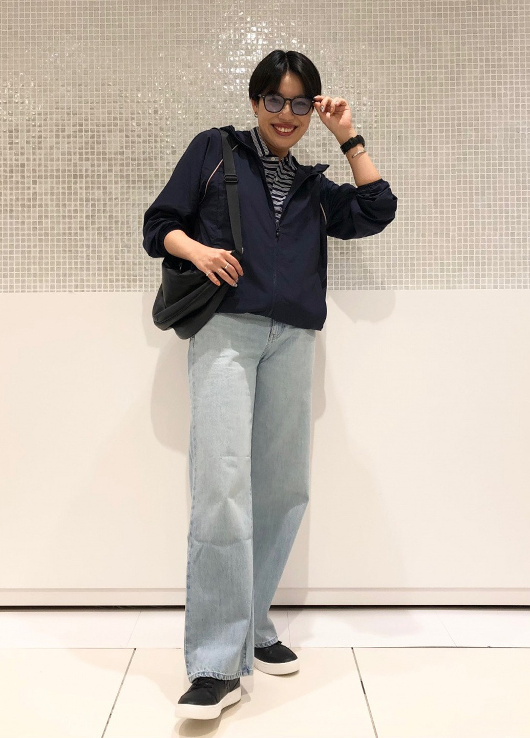 Синя демісезонна куртка Uniqlo