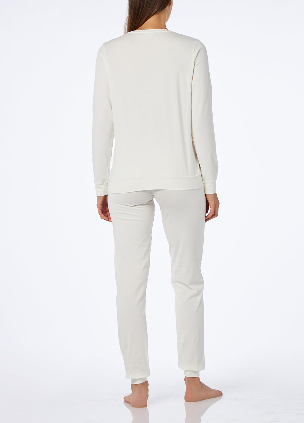 Молочная всесезон пижама (лонгслив, брюки) лонгслив + брюки Emporio Armani