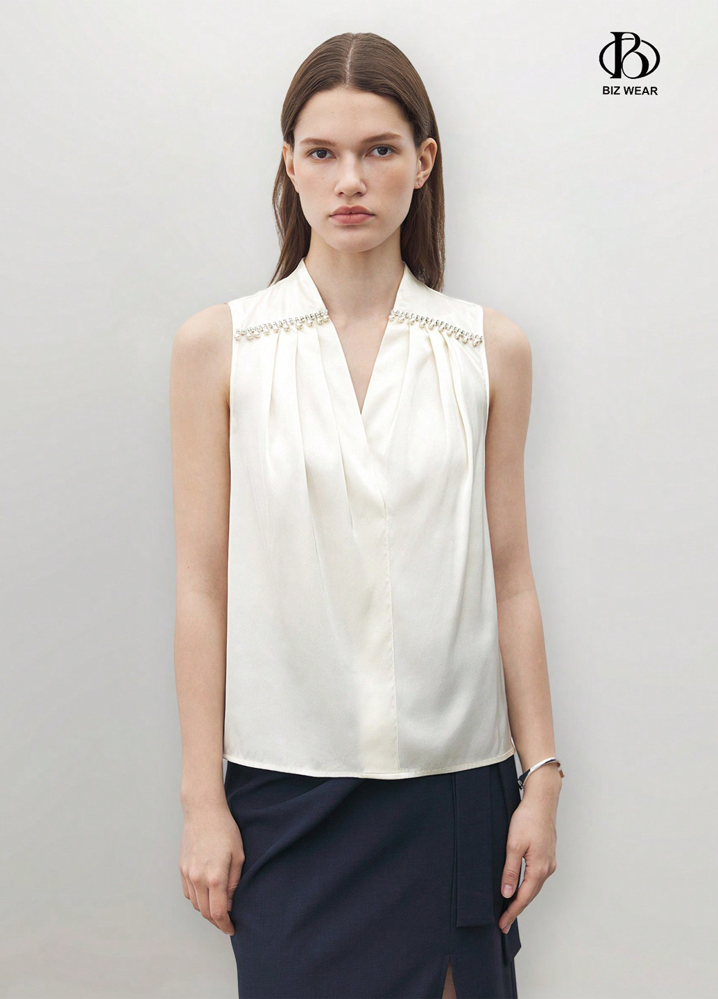 Айвори блуза SHEIN