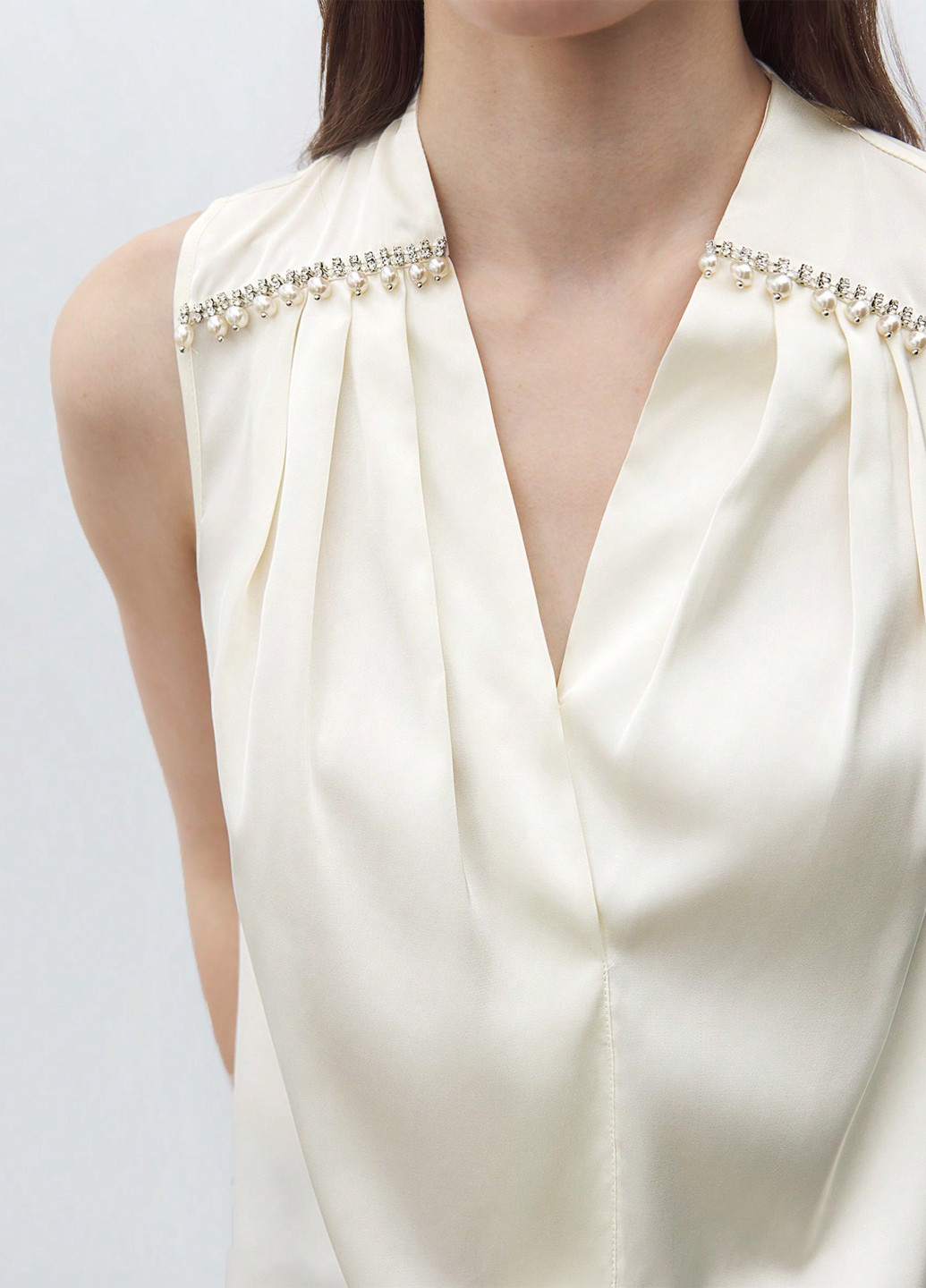 Айвори блуза SHEIN