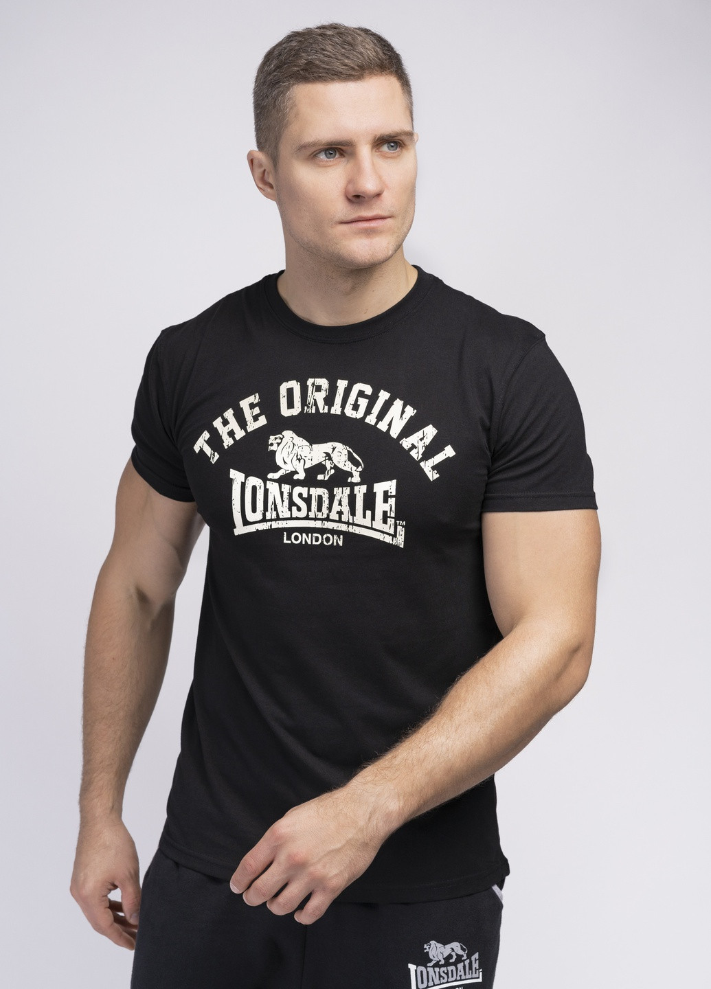 Чорна футболка Lonsdale ORIGINAL