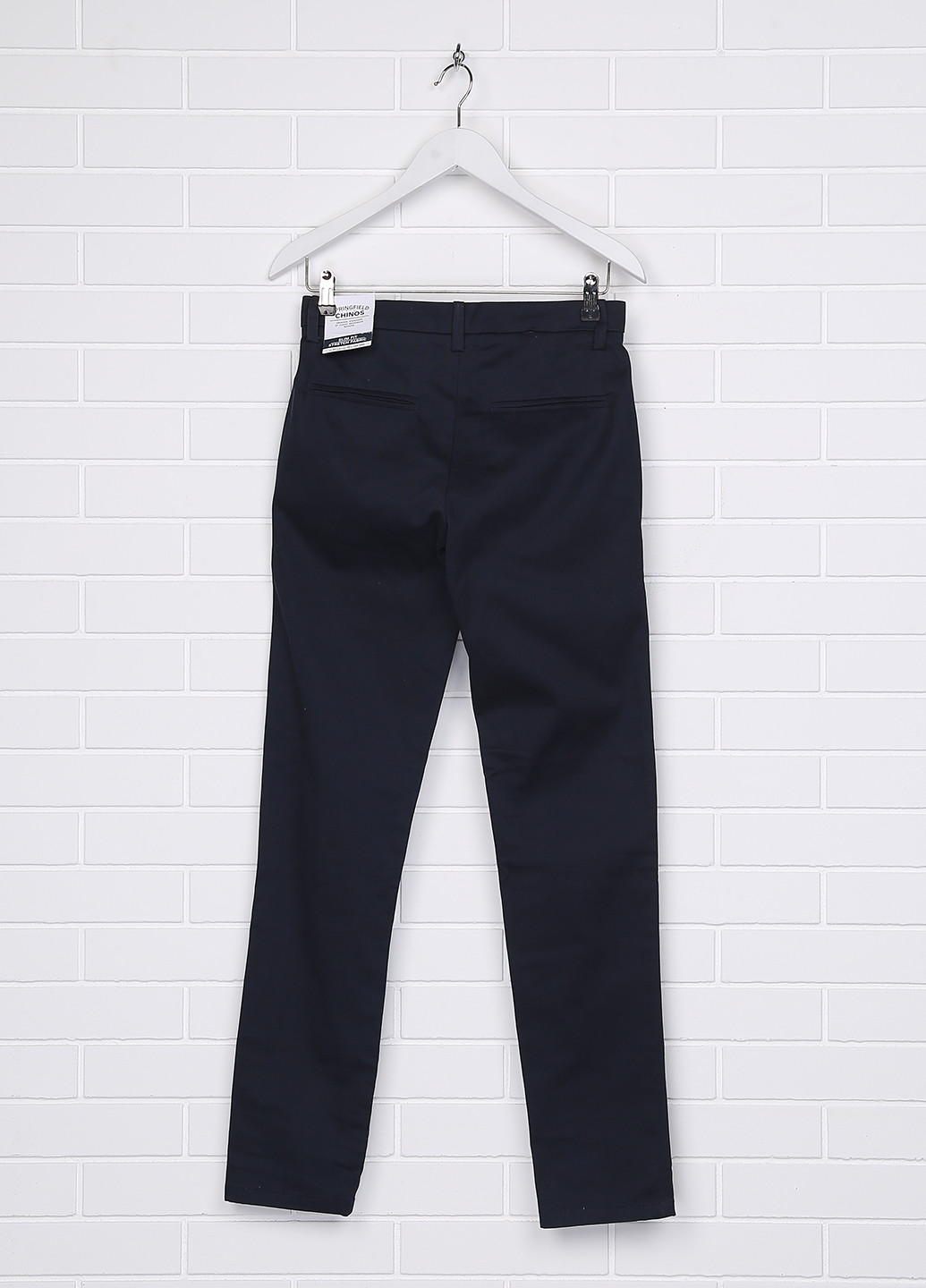 Темно-синие кэжуал демисезонные прямые брюки Springfield