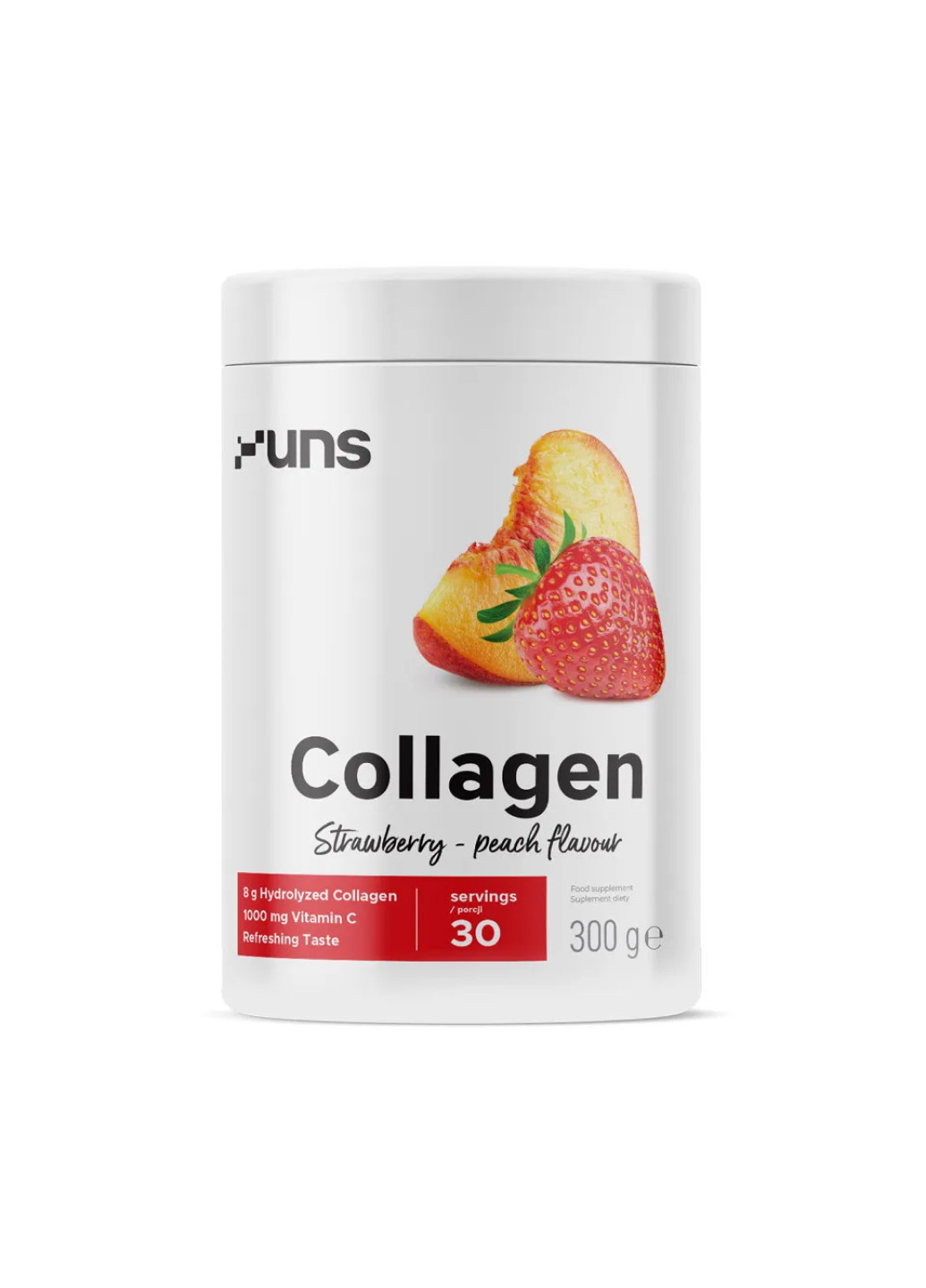 Добавка для суглобів та зв'язок Collagen -300g Strawberry Peach Uns (253153504)